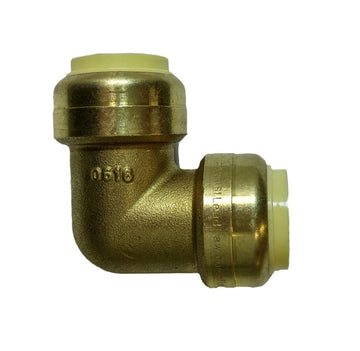 1-1/4" Quick Connect Push Fitting 90 Elbow Lead Free