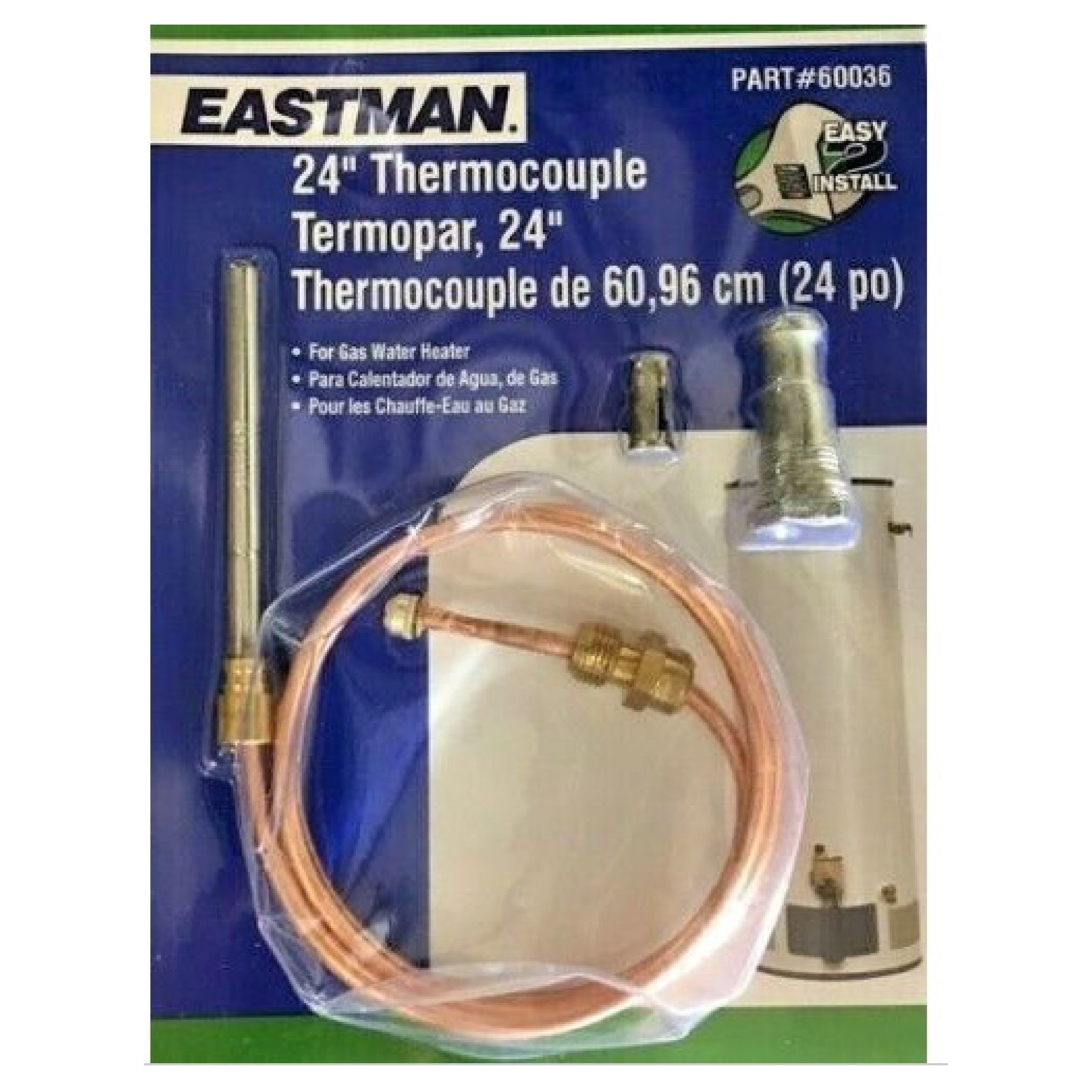 24 Universal Thermocouple for gas water heater, furnace, boiler therm