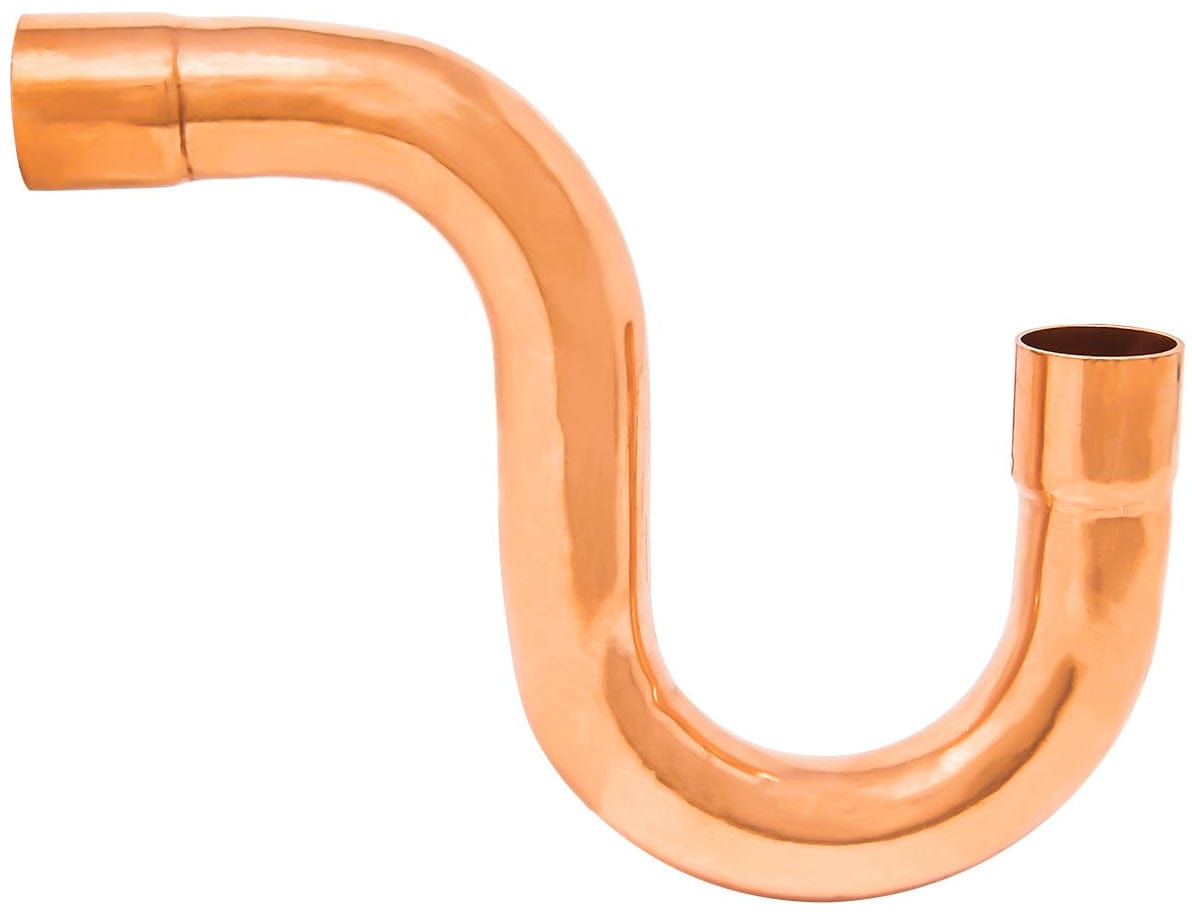 Copper p-trap 1" ID 1-1/8" OD suction Line HVAC
