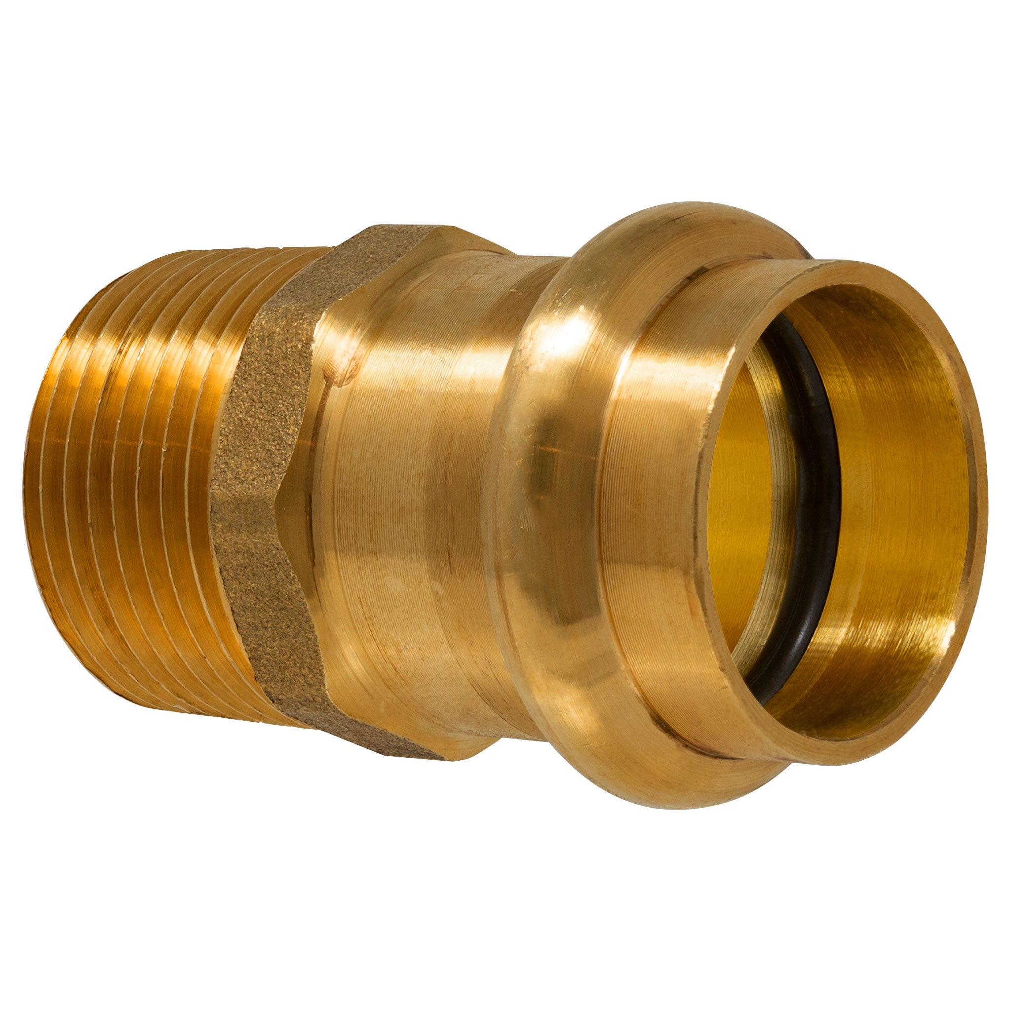 3/4" P x MPT Lead Free Brass Press Fitting Adapter, ProPress Compatible