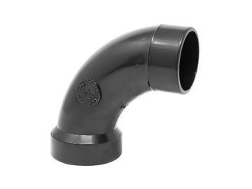 1-1/2" ABS 1/4 Bend 90° Long Sweep Street SPG x HUB
