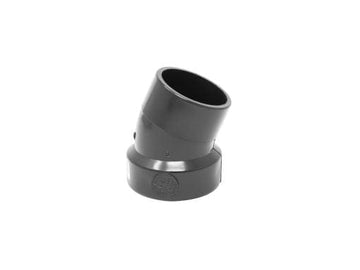 1-1/2" ABS 1/16 Bend 22.5° Street SPG x HUB