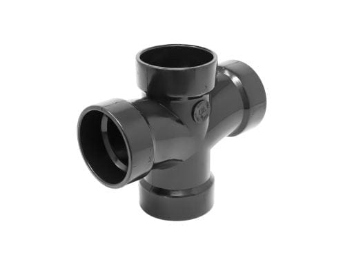 1-1/2" ABS Double Sanitary Tee All HUB