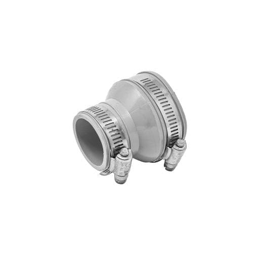 1-1/2 inch x 1-1/4 inch tubular drain rubber coupling with stainless steel clamps