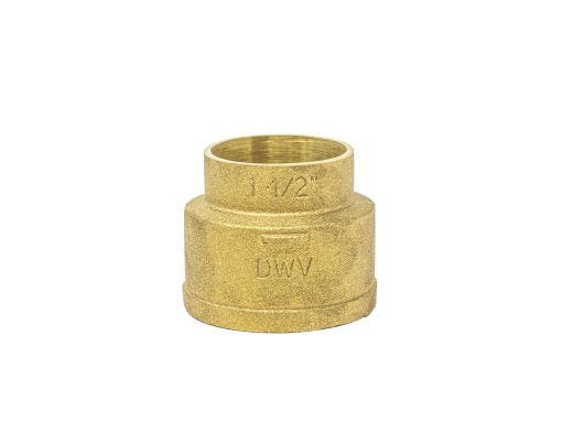 1-1/2" x 2" DWV No Hub Adapter C x NH, Wrought Copper