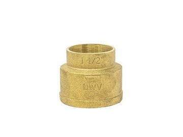 1-1/2" x 2" DWV No Hub Adapter C x NH, Wrought Copper