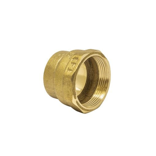 1-1/2 inch cast brass DWV sink strainer adapter, sweat x female thread
