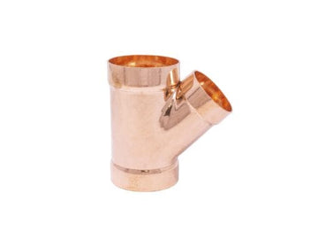 2" DWV 45° Wye C x C x C, Wrought Copper