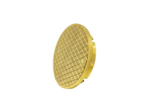 4" Concrete Cover, Cast Brass