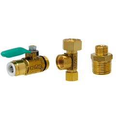 Heavy Duty EZ RO Reverse Osmosis Filtration Ice Maker Refrigerator Universal Feed Water Supply Adapter With 3/8