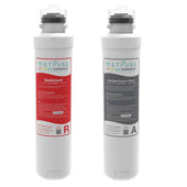 Metpure Versatile filter set: 1 x (R) Sediment filter (MVSED11) and 1 x (A) extruded carbon block (SKU: MVEC11), Drinking Water Filtration System Replacement filters