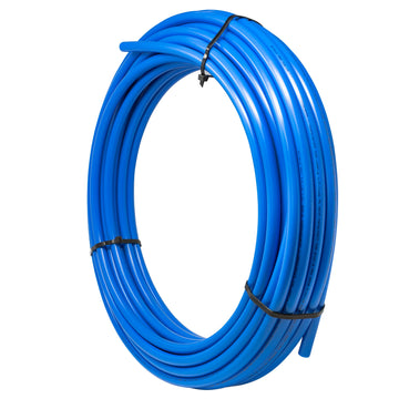 3/4" OD Blue PEX B Polyethylene Pipe for Potable Water - 100 FT Roll