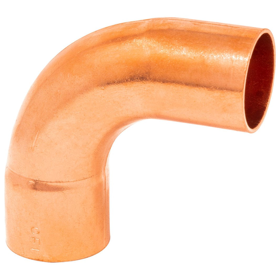 1/2 inch copper 90 degree street long turn elbow, FTG x C