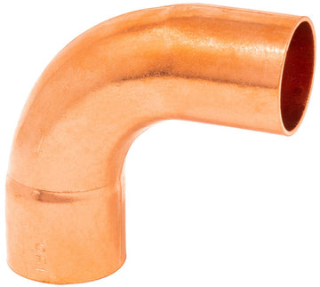 1/2" 90° Street Long Turn Elbow FTG x C Copper, Low Lead
