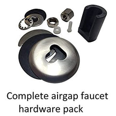 Metpure vase style air gap reverse osmosis faucet kit with pre-installed drain tubes